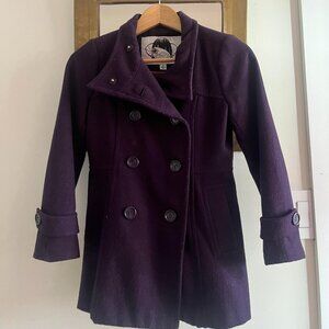Kids' Purple Peacoat